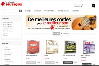 la carte musique